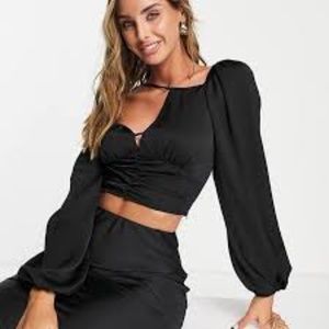 New top shop black blouse